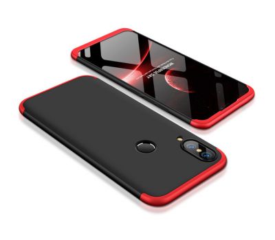Чохол GKK LikGus для Huawei P20 Lite 360 ​​чорно-червоний