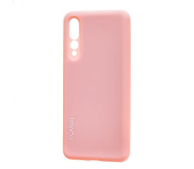 Чохол для Huawei P20 Pro Silicone cover рожевий