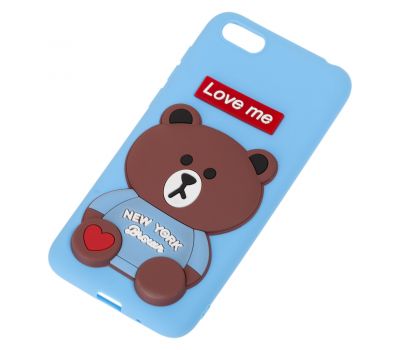 Чохол для Huawei Y5 2018 ведмедик "Love Me" блакитний 533592
