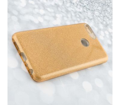Чохол для Huawei P Smart Glitter із блискітками золотистий 536946