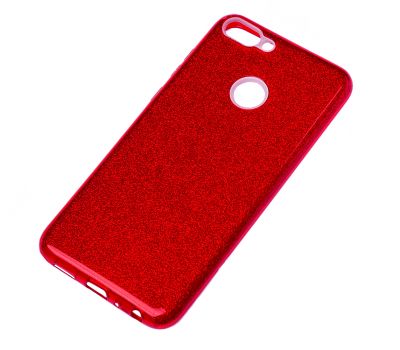 Чохол для Huawei P Smart Glitter з блискітками червоний 536949