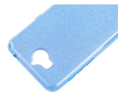 Чохол для Huawei Y5 2017 Shining Glitter Case з блискітками блакитний 536812