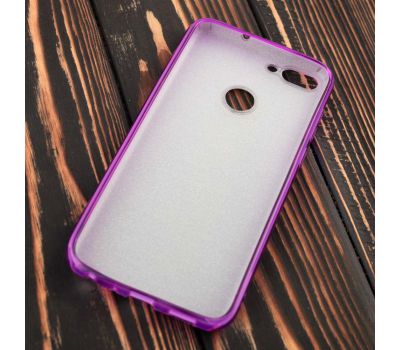 Чохол для Huawei P Smart Glitter з блискітками фіолетовий 536965
