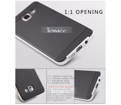 Чохол для Samsung Galaxy A7 2016 (A710) IPaky чорний / сріблястий 540768