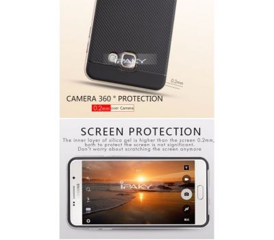 Чохол для Samsung Galaxy A7 2016 (A710) IPaky чорний/сірий 540772