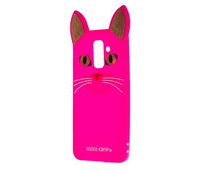 3D чохол для Samsung Galaxy A6+ 2018 (A605) кіт mini рожевий