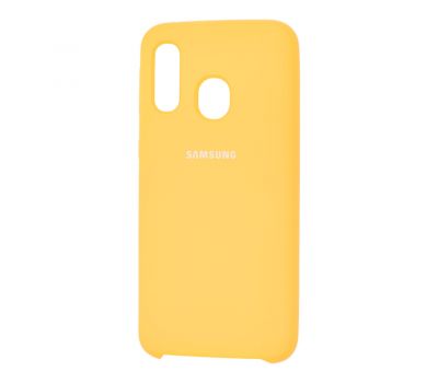 Чохол для Samsung Galaxy A40 (A405) Silky Soft Touch "жовтий"