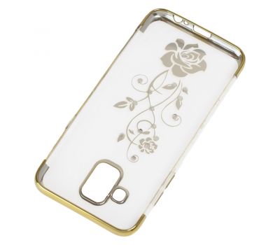 Чохол для Samsung Galaxy A6 2018 (A600) kingxbar diamond flower золотистий 544793