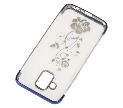 Чохол для Samsung Galaxy A6 2018 (A600) kingxbar diamond flower синій 544799