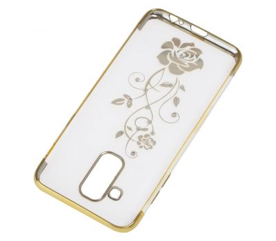 Чохол для Samsung Galaxy A6+ 2018 (A605) kingxbar diamond flower золотистий 544981
