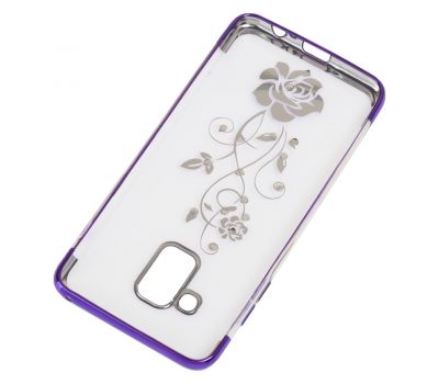Чохол для Samsung Galaxy A8+ 2018 (A730) kingxbar diamond flower фіолетовий 546251