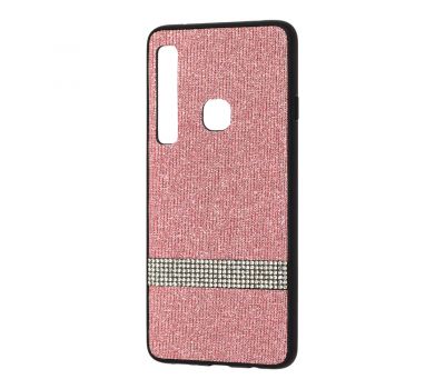 Чохол для Samsung Galaxy A9 2018 (A920) Swarovski (смуга) рожевий