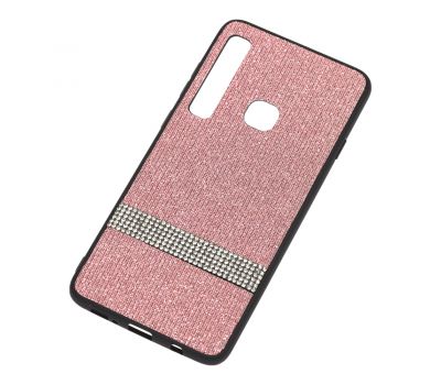 Чохол для Samsung Galaxy A9 2018 (A920) Swarovski (смуга) рожевий 546436