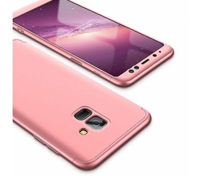 Чохол GKK LikGus для Samsung Galaxy A8 2018 (A530) 360 рожевий