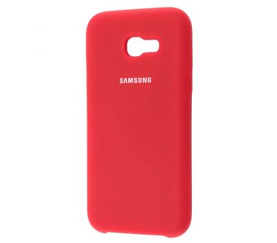 Чохол для Samsung Galaxy A5 2017 (A520) Silky Soft Touch темно-червоний