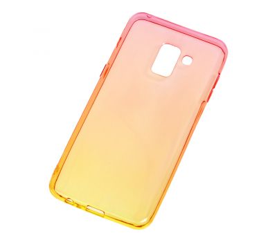 Чохол для Samsung Galaxy A8 2018 (A530) Gradient Design червоно-жовтий 546083