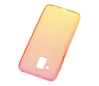 Чохол для Samsung Galaxy A8 2018 (A530) Gradient Design червоно-жовтий 546084