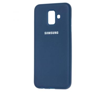 Чохол для Samsung Galaxy A6 2018 (A600) Silicone cover синій