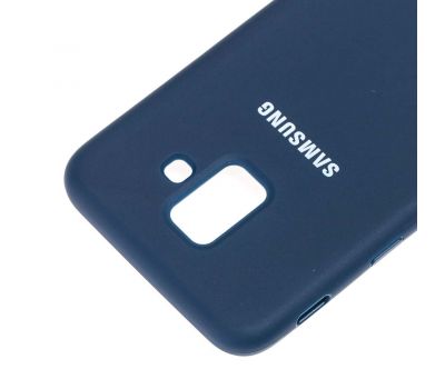 Чохол для Samsung Galaxy A6 2018 (A600) Silicone cover синій 547189