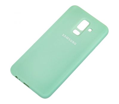 Чохол для Samsung Galaxy A6+ 2018 (A605) Silicone cover бірюзовий 547746