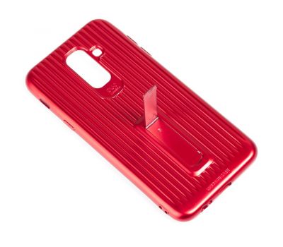 Чохол для Samsung Galaxy A6+ 2018 (A605) Luggage з підставкою червоний 547857