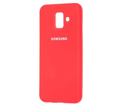 Чохол для Samsung Galaxy A6 2018 (A600) Silicone cover червоний