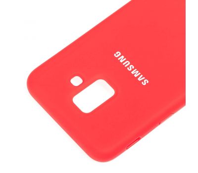 Чохол для Samsung Galaxy A6 2018 (A600) Silicone cover червоний 547180