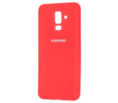 Чохол для Samsung Galaxy A6+ 2018 (A605) Silicone cover червоний