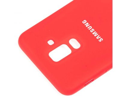 Чохол для Samsung Galaxy A6+ 2018 (A605) Silicone cover червоний 547749