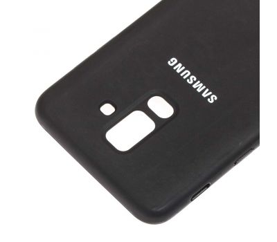 Чохол для Samsung Galaxy A6+ 2018 (A605) Silicone cover чорний 547761