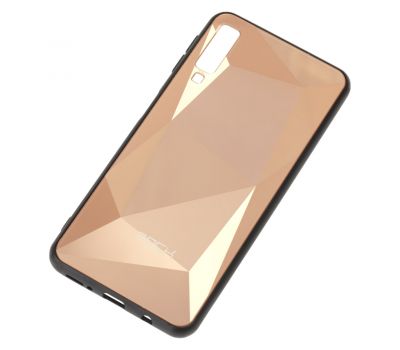 Чохол для Samsung Galaxy A7 2018 (A750) crystal рожево-золотистий 548202