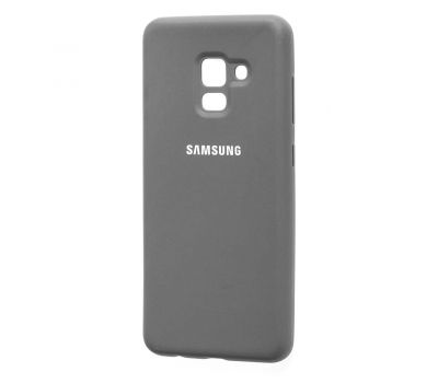 Чохол для Samsung Galaxy A8 2018 (A530) Silicone cover сірий