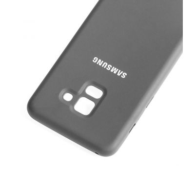 Чохол для Samsung Galaxy A8 2018 (A530) Silicone cover сірий 548602