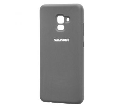 Чохол для Samsung Galaxy A8+ 2018 (A730) Silicone cover сірий