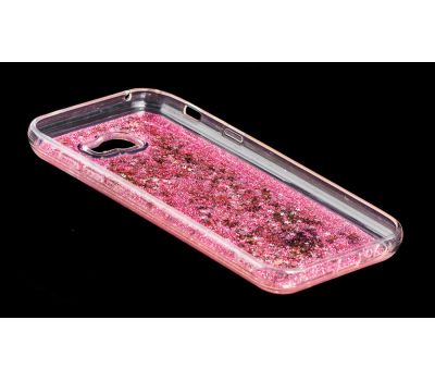 Чохол для Samsung Galaxy A7 2017 (A720) блискітки вода рожевий 548131