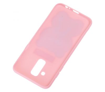 Чохол для Samsung Galaxy A6+ 2018 (A605) ведмедик "Love Me" рожевий 548048