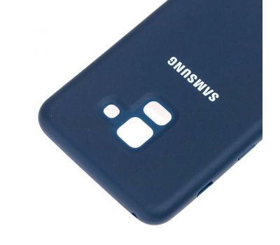 Чохол для Samsung Galaxy A8 2018 (A530) Silicone cover синій 548605