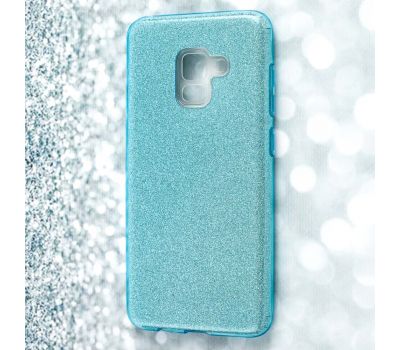 Чохол для Samsung Galaxy A8 2018 (A530) Glitter з блискітками блакитний
