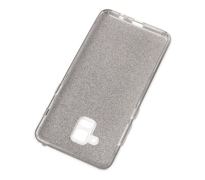 Чохол для Samsung Galaxy A8+ 2018 (A730) Glitter з блискітками сріблястий 549577