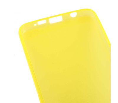 Чохол для Samsung Galaxy A3 2016 (A310) Силіконовий ультратонкий жовтий 549713