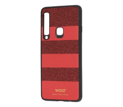Чохол для Samsung Galaxy A9 2018 (A920) woto з блискітками червоний