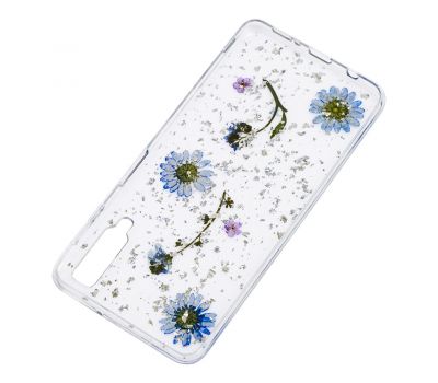 Чохол гербарій для Samsung Galaxy A7 2018 (A750) синій 550517