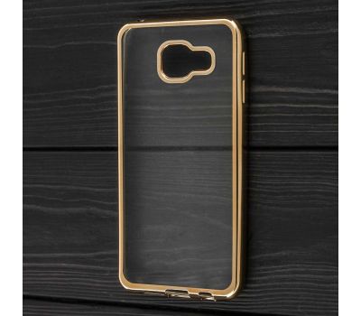Чохол для Samsung Galaxy A3 2016 (A310) з окантовкою золотистий