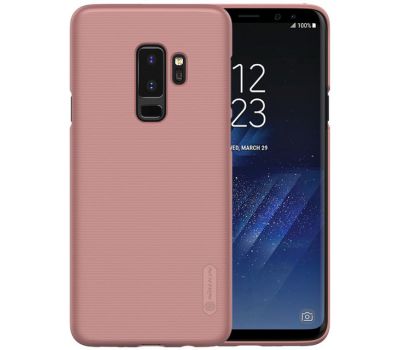 Чохол для Samsung Galaxy S9+ Nillkin із захисною плівкою рожево-золотистий