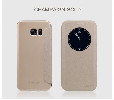 Чохол книжка для Samsung Galaxy S7 (G930) Nillkin Sparkle золотий