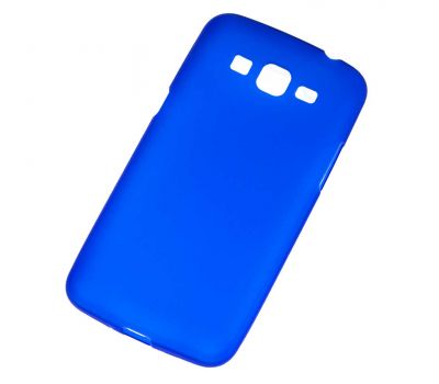 Силіконовий чохол для Samsung G7102 Galaxy Grand 2 синій/прозорий