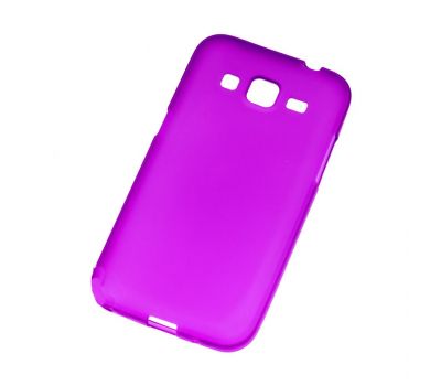Силіконовий чохол для Samsung G7102 Galaxy Grand 2 фіолетовий/прозорий