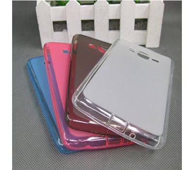 Силіконовий чохол для Samsung Galaxy Grand Prime G530h рожевий/прозорий бампер 552605
