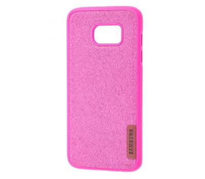 Чохол Samsung Galaxy S7 Edge (G935) Label Case Textile рожевий