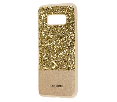 Чохол для Samsung Galaxy S8 (G950) Leather + Shining золотистий